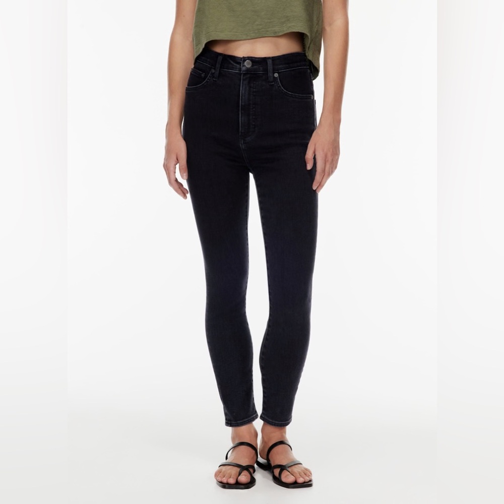 Lola Denim Forum Black Skinny Jeans High-Waisted Stretch
